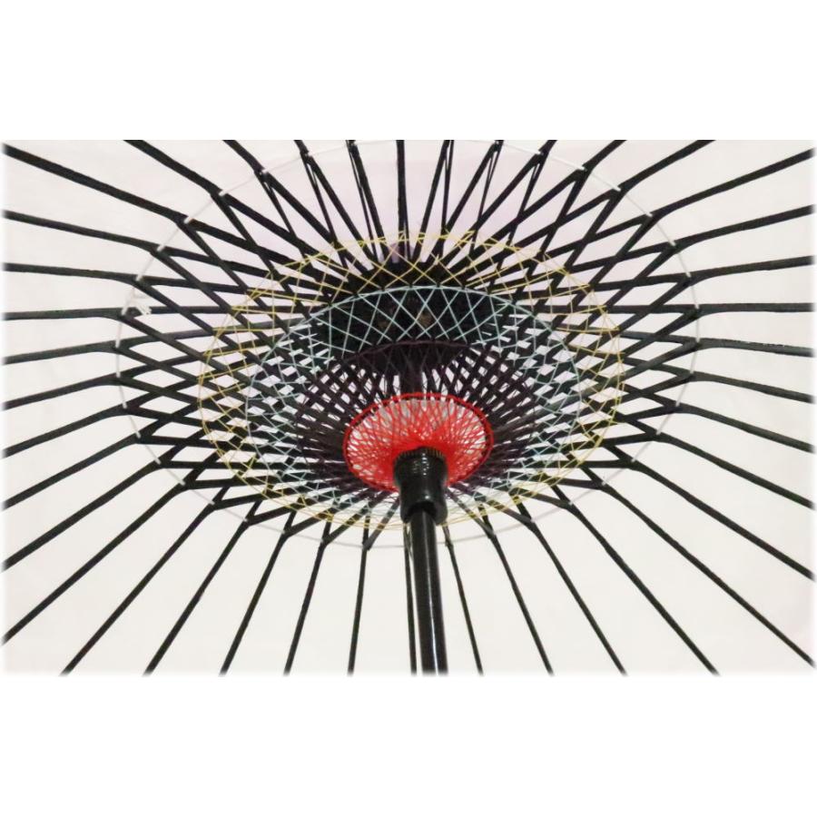 絹傘 ぼかし（2本柄）藤ぼかし 持ち運びに便利な継ぎ柄！文化祭