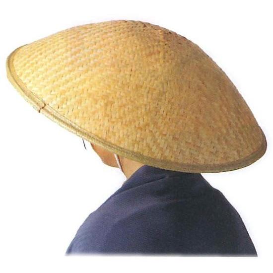 竹笠 僧あじろ笠大 頭台（ゴトク）付 直径約45cm【踊り用小道具