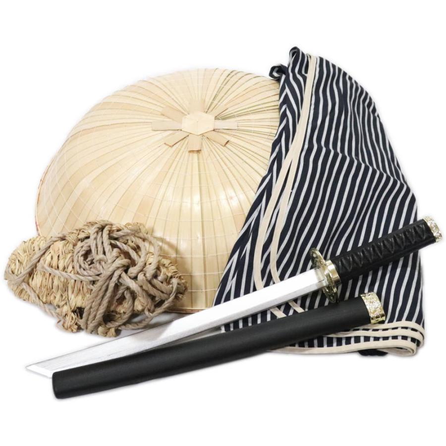 気質アップ 股旅５点セットプラスティック刀ｓ 道中合羽 三度笠 頭台 ワラジ プラスティック刀 踊り用小道具 仮装 演劇 コスプレ 和装 格安 Pizzamasterus Com