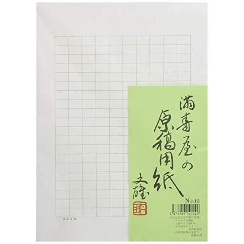 メーカー公式 満寿屋 原稿用紙 B5大判 0字詰め ルビなし No 12 Materialworldblog Com