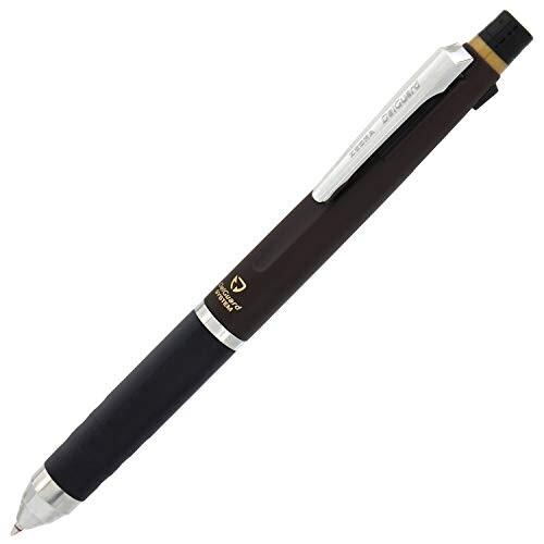 【希少！！】 2色+シャープ 多機能ペン ゼブラ デルガード2C P-B2SA85-AZ-MTDE マットダークブラウン ボールペン