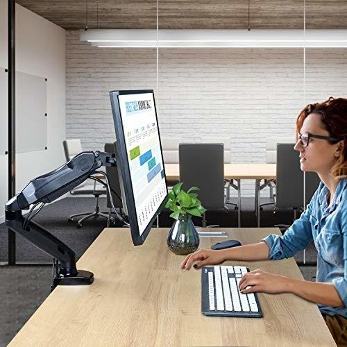 おすすめ モニターアーム ガススプリング式 17 32インチ対応 耐荷重2 9kg グロメット式 クランプ式 Vesa100 100 ブラック 通販限定 Www Iacymperu Org