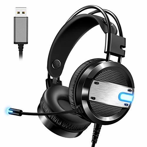 ヘッドセット Usb Kyoka 在宅勤務 ゲーミングヘッドセット 高音質 軽量 Led Pcヘッドホン イズキャンセリング マ しもやな商店 通販 Yahoo ショッピング
