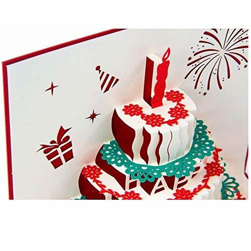 Eve多層誕生日ケーキ3dポップアップグリーティングカードハッピーバースデーかわいい誕生日グリーティング しもやな商店 通販 Yahoo ショッピング