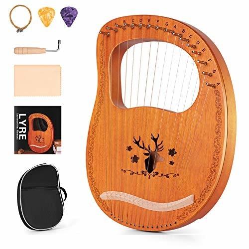 柔らかい Topnaca ライアーハープ 16弦 木製竪琴 マホガニーウッド 弦楽器 調律用ハンマー 収納バッグ付き しもやな商店 通販 Yahoo ショッピング 新品即決 Dp3akb Jatengprov Go Id