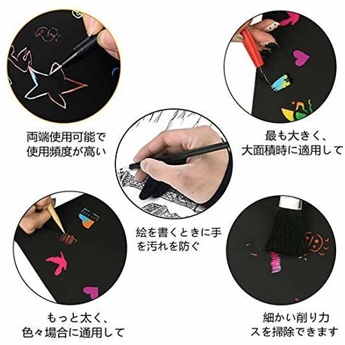スクラッチペンセット スクラッチアート スクラッチアートペン 極細ペン 竹串ペン ブラシ 2本指グローブ 10本 しもやな商店 通販 Yahoo ショッピング
