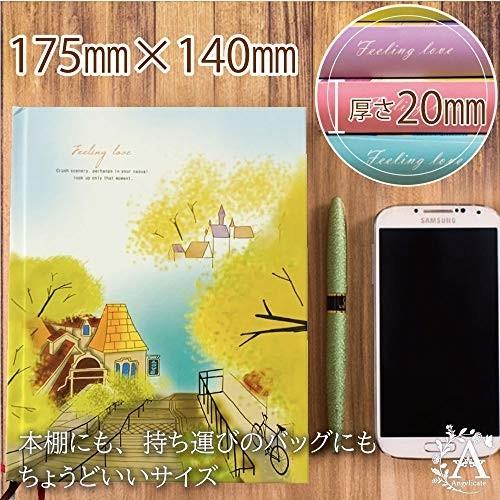 毎日が楽しくなる イラスト付き 日記帳 フラワー モチーフ ａ５ しおり付 情景 グリーン しもやな商店 通販 Yahoo ショッピング