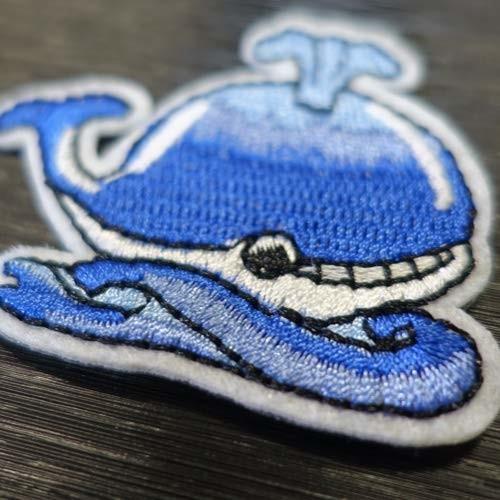 ワッペン アイロン 刺繍 おしゃれ アップリケ 保育園 幼稚園 などの目印に使いやすい 5枚セット クジラ しもやな商店 通販 Yahoo ショッピング