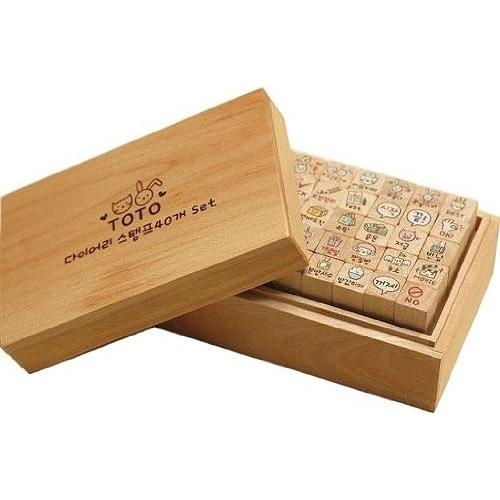 韓国 ハングル 可愛い イラスト スタンプ 40個 セット 手帳 手紙 日記 メモ カレンダーに しもやな商店 通販 Yahoo ショッピング