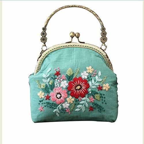 Lugemal 刺しゅうキット がま口 バッグ 財布 刺繍キット 手作り Diy 口金 レトロ 刺繍初心者 針仕事 用 チェー しもやな商店 通販 Yahoo ショッピング