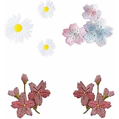 桜 雛菊 アップリケ 刺繍花 縫製 Diy 服 工芸品の装飾 パッチ モチーフ アイロンワッペン 補修 衣類 浴衣 手袋 しもやな商店 通販 Yahoo ショッピング