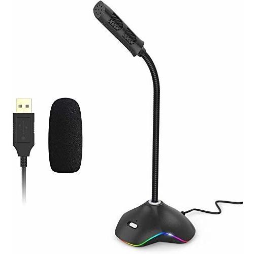 Versiontech Pcマイク Usbマイク コンデンサーマイク 音量調節可能 全指向性 ミュート機能 Ledライト Pc Ps4 ラップ しもやな商店 通販 Yahoo ショッピング