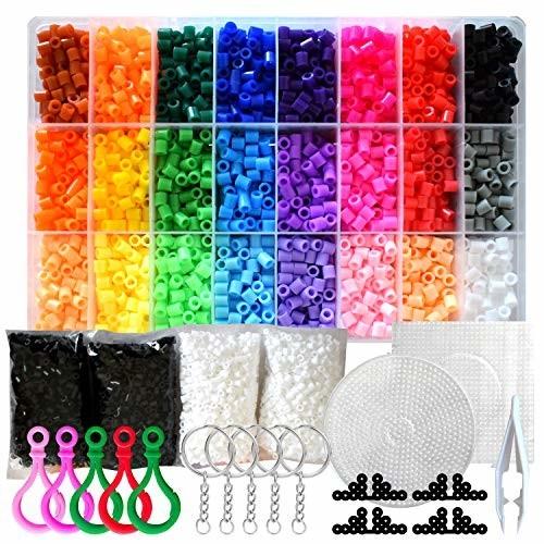 Ritalt アイロンビーズ プレート セット 5mm 24色 約70粒 黒と白がいっぱい 色分けできる収納ケース付 しもやな商店 通販 Yahoo ショッピング