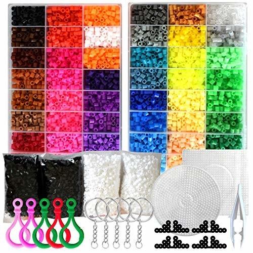 Ritalt アイロンビーズ プレート セット 5mm 48色 約100粒 黒と白がいっぱい 色分けできる収納ケース付 しもやな商店 通販 Yahoo ショッピング