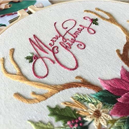 刺繍キット 刺しゅう クリスマス飾り クロスステッチキット 初心者向け Diy 手作り 刺繍枠2本 内径約cm 刺繍 しもやな商店 通販 Yahoo ショッピング