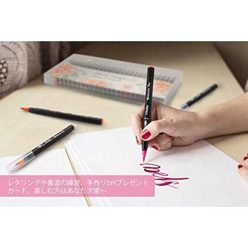 Ohuhu 水彩毛筆24色セット 水ペン1本 カラー筆ペン 水彩筆 水性 水彩画 ブラッシュ レタリング イラスト 手帳 色 しもやな商店 通販 Yahoo ショッピング