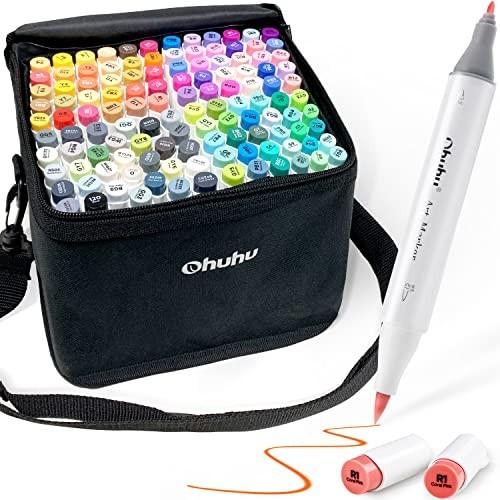 全日本送料無料 Ohuhu 筆タイプ 1色 マーカーペン 筆先 筆 細字 ふでタイプ ブレンダーペン付き イラストマーカー 鮮やか 手 最適な材料 Epicmountainbike Com