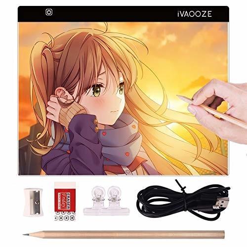 トレース台 A3 ライトテーブル Ivaooze 品質保証はpse認証済み イラスト 上等 製図 スケッチ マンガ 子供などで 芸術家