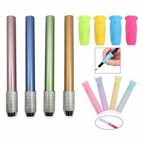 鉛筆補助具 12本セット 鉛筆 延長ホルダー 補助軸 鉛筆エクステンダー 鉛筆キャップ 鉛筆矯正グリップ 鉛筆持 しもやな商店 通販 Yahoo ショッピング
