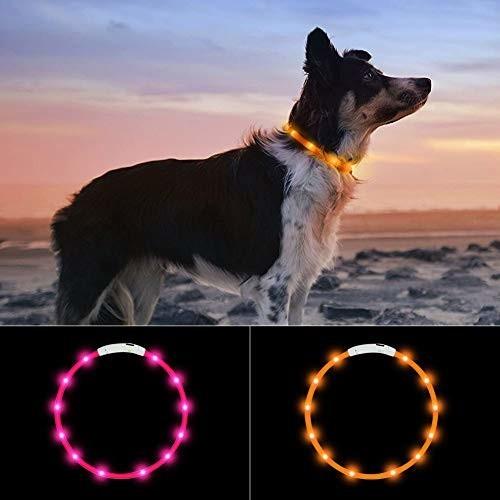 最新 犬 首輪 光る Usb充電式 70cm 犬用光る首輪 軽量 夜道の安全 発光首輪 3モード発光 視認性抜群 装着簡単 しもやな商店 通販 Yahoo ショッピング