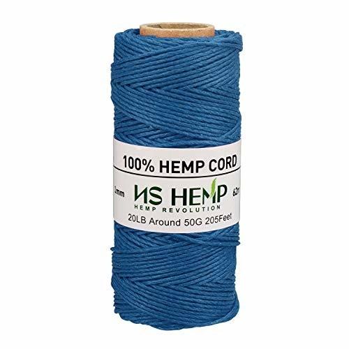 ヘンプ100 麻紐1mm 麻紐 手芸 02 青 62 メートル しもやな商店 通販 Yahoo ショッピング