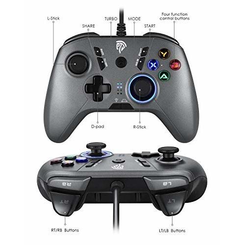 Easysmx Pcゲームパッド パソコンゲーミングコントローラー Windows Ps3 Android Tv Boxに対応可能 シルバー しもやな商店 通販 Yahoo ショッピング