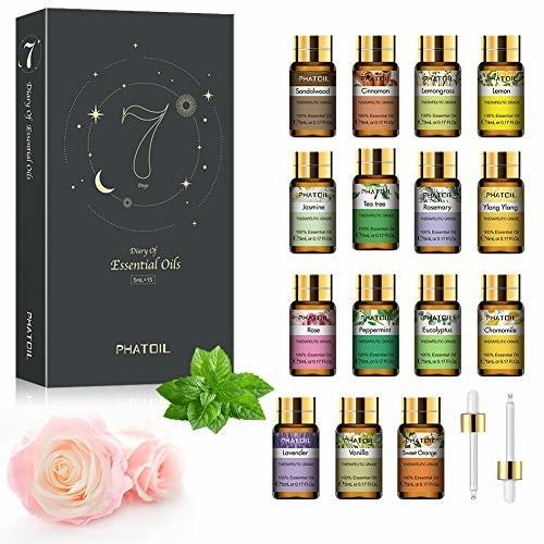 Phatoil エッセンシャルオイルセット 5ml 15本セット 精油 アロマオイル 100 ピュア アロマテラピー ディフューザ しもやな商店 通販 Yahoo ショッピング