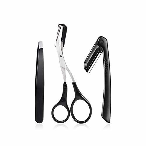 眉毛ハサミ セット 眉はさみ 眉毛セット アイブローシザーズ ハサミ メイク くし付き 眉用はさみ