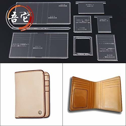 Jd 二つ折り財布 アクリル型紙 レザークラフト用品 14 しもやな商店 通販 Yahoo ショッピング