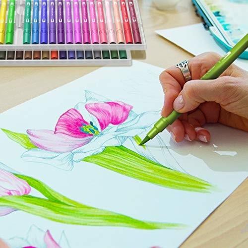 イラストペン 36色セット 細字太字両用 水性ペン カラーペン 人気 水彩ペン 水彩毛筆 アートマーカー 鮮やか しもやな商店 通販 Yahoo ショッピング