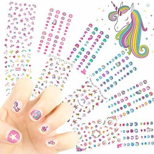 ネイルシールこども かわいい ユニコーン花柄 3d貼るだけマニキュアセット キャラクターデザイン 子供ネイ しもやな商店 通販 Yahoo ショッピング
