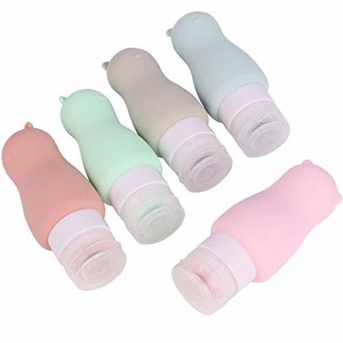 Popetpop 5ピースポータブルトラベルボトルかわいいクマ形詰め替え空のシリコンチューブボトルコンテナーシャ しもやな商店 通販 Yahoo ショッピング