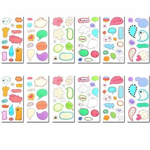 Tafly 吹き出しシールアルバムデコるステッカーダイアリーマーキングシール 12枚 しもやな商店 通販 Yahoo ショッピング