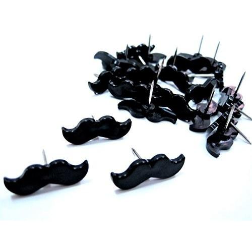 おもしろグッズ 画びょう 押しピン 文房具 雑貨 事務用品 かわいい おしゃれ プッシュピン ひげ型 25個 しもやな商店 通販 Yahoo ショッピング