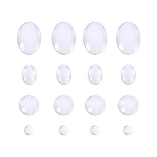 Pandahall Elite 4サイズ 10個 40個セット ガラス カボション モザイク 円形 楕円形 ミックス 透明 ビーズ クリスタ しもやな商店 通販 Yahoo ショッピング