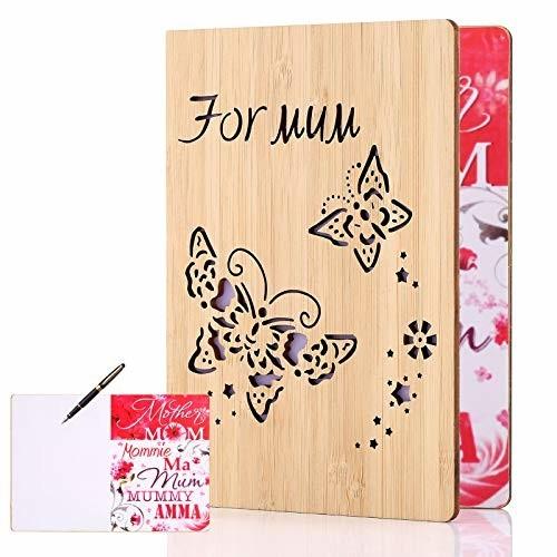 バースデーカード 母 手作り 竹製グリーティングカード 誕生日カード ハッピーバースデーカード メ しもやな商店 通販 Yahoo ショッピング