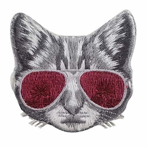 Beiyork ワッペン アイロン 刺繍 パッチ アップリケ アイロン 接着 刺繍 アップリケ アイロンワッペン 猫