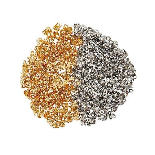 Unicraftale 約300個 2色 1 5mm内径 金銀 カシメ玉 304ステンレス ビーズ ボールチップ つぶし玉 カロット エンドパー しもやな商店 通販 Yahoo ショッピング