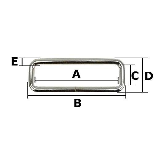 ファミリーツール(FAMILY TOOL) 角カン(小カン) (内寸15×7mm 線径2.2mm) 本金メッキ 10個入 56745|shimoyana|02