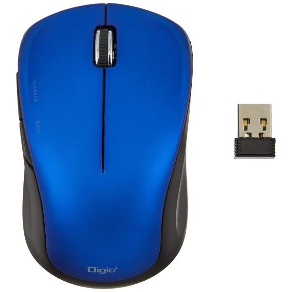 ナカバヤシ Digio2 無線 5ボタン Blue Led マウス ブルー Z74 New Arrival