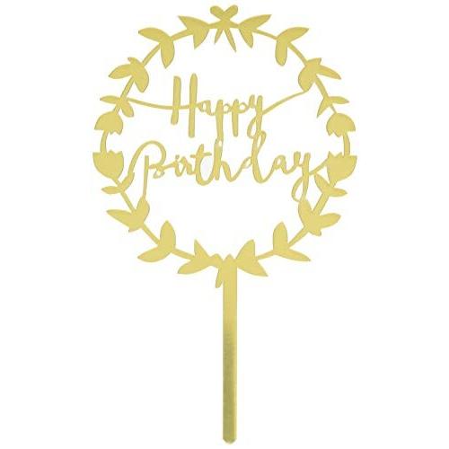Micia Luxury ミシアラグジュアリー ケーキトッパー Happy Birthday 装飾 マイルストーンバースデー 誕生日 撮影プロ しもやな商店 通販 Yahoo ショッピング