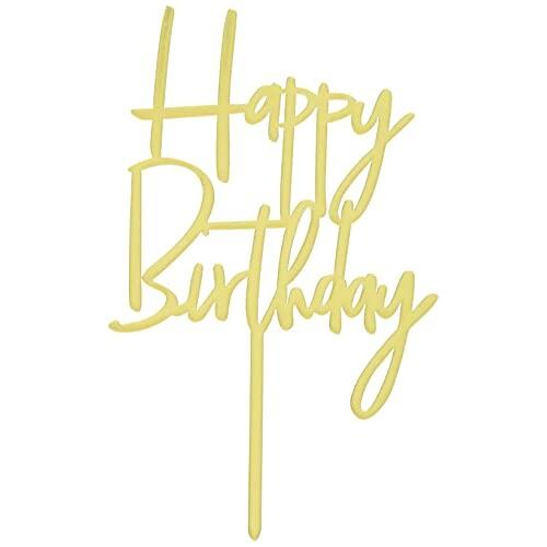 Micia Luxury ミシアラグジュアリー ケーキトッパー Happy Birthday 装飾 マイルストーンバースデー 誕生日 撮影プロ しもやな商店 通販 Yahoo ショッピング