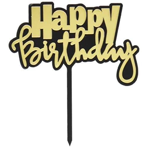 Micia Luxury ミシアラグジュアリー ケーキトッパー Happy Birthday 装飾 マイルストーンバースデー 誕生日 撮影プロ Lpdsil2d9r ウォールステッカー Esztetikaszolnok Hu