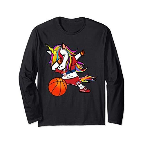 Dabbing Unicorn Basketball かわいいダビングユニコーンセルビアバスケットボールセルビア国旗 長袖Tシャツ  :12046600031:しもやな商店 - 通販 - Yahoo!ショッピング