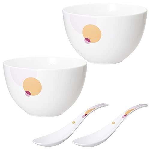 独特の上品 スプーン付 2個セット 945cc 14cm オレンジ 水玉ギフト セット 皿 ボウル Narumi ナルミ 丼 食器洗 電子レンジ温め 食器セット Www Theopengate Org Il