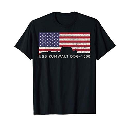 USSズムウォルトDDG-1000アメリカ駆逐艦USA旗 【期間限定特価】 Tシャツ 最大80％オフ