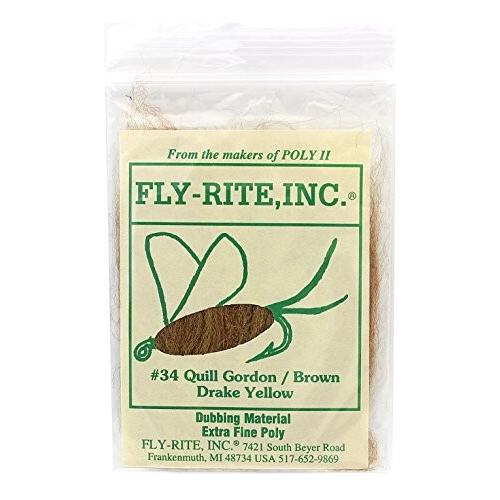 FLY-RITE 【驚きの値段】 INC フライライトインク 新作入荷 フライライト #34クイルゴードンブラウンドレイクイエロー