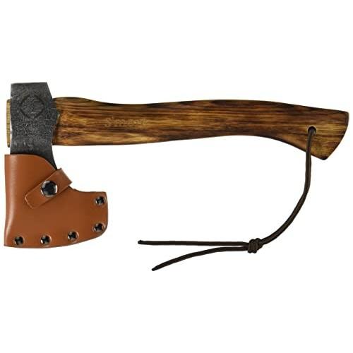 輝く高品質な S More スモア スモアのオノ415 大 斧 薪割り 手斧 キャンプ アウトドア 牛革カバー 41 5 15 7 8 6cm ブラウン 開店祝い Caritorsolutions Com