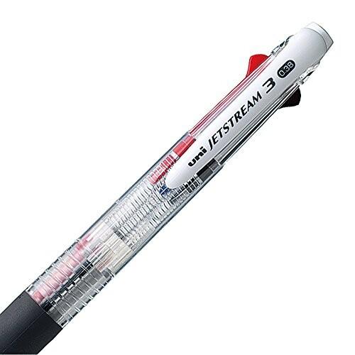 三菱鉛筆 3色ボールペン ジェットストリーム 0.38 SXE340038.T 透明|shimoyana|03