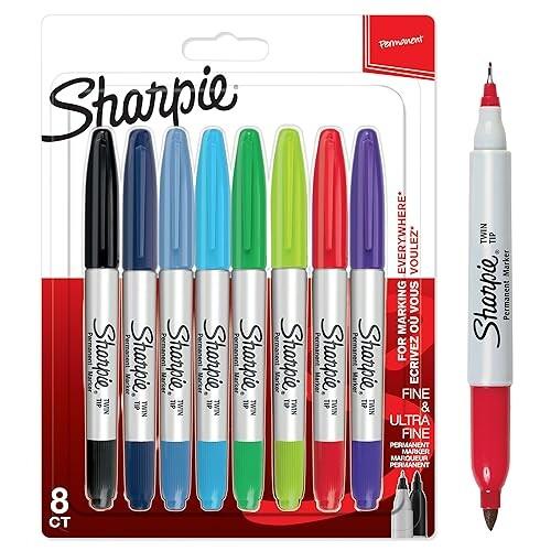 Sharpie 中字 極細 ツイン 8本セット 油性ペン マーカー カラーペン セット アート イラスト 塗り絵 描画 スケッ しもやな商店 通販 Yahoo ショッピング